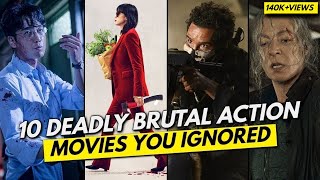 Top 10 Super Intense Action Movies In HinEng  Movies like John Wick [upl. by Ahsirek907]