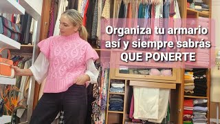 Tu ARMARIO MÁS ÚTIL si lo organizas así  Tu Asesora de imagen y moda organizararmario [upl. by Yrojram]