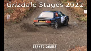 Grizedale stages 2022 Drakes Corner Flat out  Flats and over shoots [upl. by Zilef304]