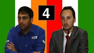 Anand vs Topalov  Game 4 2010 World Chess Championship [upl. by Einattirb715]