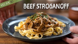 Quick and Easy Beef Stroganoff with Mushrooms Recipe [upl. by Bishop550]