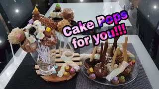 Vlog3 Easy Homemade Cake Pops out leftovers [upl. by Aniles999]