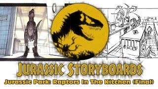 Jurassic Storyboards  Jurassic Park Raptors In The Kitchen Final [upl. by Aissilem]