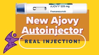 Ajovy Autoinjector  Stop Migraines  So Easy  Real Injection [upl. by Ardnik]