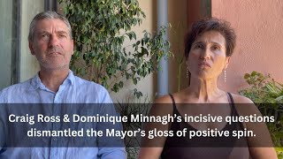 Craig Ross and Dominique Mimnagh’s incisive questions dismantle the Mayor’s gloss of positive spin [upl. by Hey]