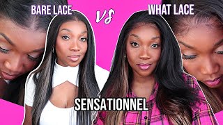 🥰2 Wig Reviews‼️ Sensationnel Barelace BARELUXE Lace UNIT 1 vs Sensationnel What Lace Laurina Wig [upl. by Cocks514]