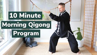 10 Minute Morning Qigong Program [upl. by Blakelee]