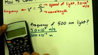 How to Convert Wavelength to Frequency [upl. by Tutto571]