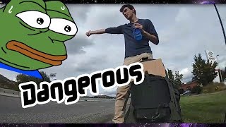 Dangerous Hitch Hiking Moment Best Twitch FailsFunny Moments [upl. by Jeramey771]