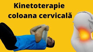 Exerciții de kinetoterapie coloana vertebrală cervicală [upl. by Pang724]