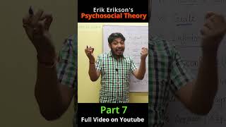 Erik Eriksons Psychosocial Theory Part 7 [upl. by Aeniah]