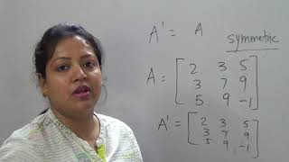 Transpose of a Matrix Symmetric Matrix amp Skew Symmetric Matrix Class 12 [upl. by Toombs]