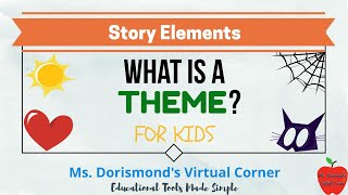 📖 What is a Theme  Story Elements for Kids  Reading Comprehension [upl. by Claudio133]