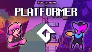 How to Make a 2D Platformer in GameMaker Slopes Moving Platforms Semi Solid Platforms [upl. by Hedley528]