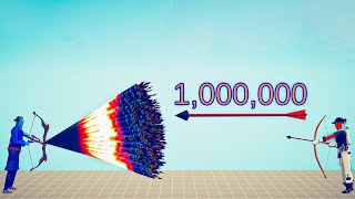 1000000 DAMAGE ARCHER vs EVERY GOD  Totally Accurate Battle Simulator TABS [upl. by Fidel]