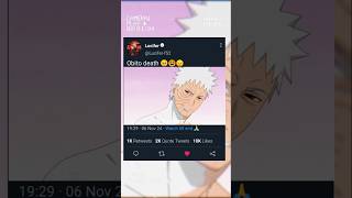 Obito death 😔😫🥺anime naruto shorts [upl. by Zetram]