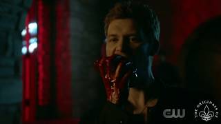 The Originals 5x01 Klaus kills and eats a security guards heart [upl. by Abehshtab]