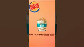 King Fusion Andros Be Nuts avec des éclats de cacahuètes grillées  degustation bk burgerking [upl. by Zetta]