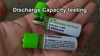 Discharge Capacity testing NHAA USB Rechargeable Battery [upl. by Kim]