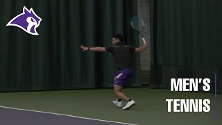 Mens Tennis Highlights vs Carnegie Mellon University 41224 [upl. by Nnaik868]