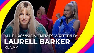 All Eurovision entries written by LAURELL BARKER  RECAP [upl. by Hameean]