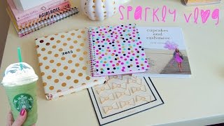 Sparkly Vlog  Fall Decorating Shopping At Target New Kate Spade Planner amp Pumpkins [upl. by Ymas]