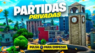 ¡PARTIDAS PRIVADAS en PISOS PICADOS de FORTNITE CAPITULO 3 [upl. by Akirret]