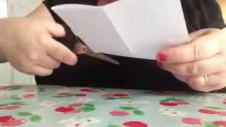 How to make a simple book out of a sheet of a4 paper [upl. by Shing944]