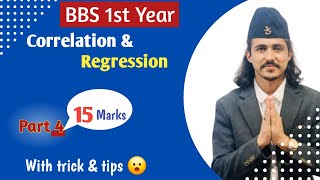 Correlation and Regression Analysis Part 4  BBS 1st Year Business Statistics [upl. by Xanthus393]