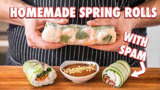 Vietnamese Fresh Spring Rolls That Anyone Can Make 2 Ways [upl. by Navanod]