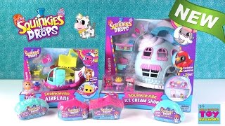 Squinkies Airplane Ice Cream Shop Do Drops Mystery Villas Opening Toy Review  PSToyReviews [upl. by Aitnahs]