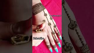 one side mehndi designyoutube shorts shortfeed trending viral mehndi hennatattoo love👌💥 [upl. by Leonanie]