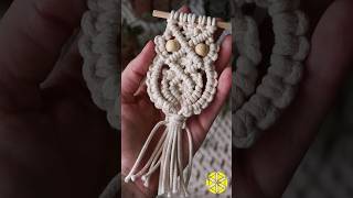 Tutorial👆Coruja de Macramê tutorialmacrame macramepassoapasso macrame macrametutorial [upl. by Leahcimnoj450]