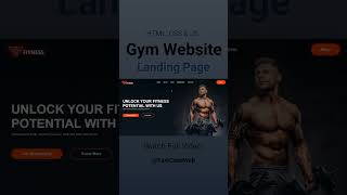 Gym Website Using HTML amp CSS  Step by Step Tutorial  Fast Code [upl. by Cristabel49]