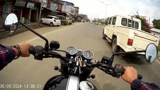 BSA Goldstar 650  Test Ride in Imphal Manipur [upl. by Nitsraek]