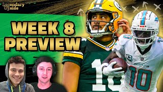 Week 8 Preview Pod w Sackreligious [upl. by Leuqar293]