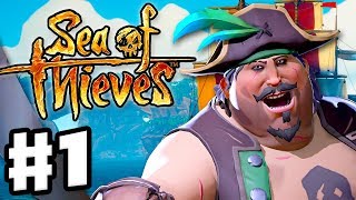 Sea of Thieves  Gameplay Part 1  Sailing the Seas and Finding Treasure with Zanitor [upl. by Bartle5]