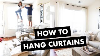 How to Hang Curtains in 4 Easy Steps [upl. by Balliett]