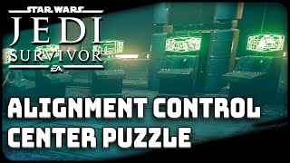 Alignment Control Center Puzzle Solution Star Wars Jedi Survivor [upl. by Eirrol121]