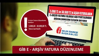 EArşiv Fatura Düzenleme Videosu 500030000 TL E Arşiv Portal [upl. by Hurlee]