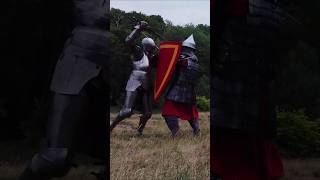 Zweihander vs Armingsword and Heatershield  harness fencing [upl. by Nets]