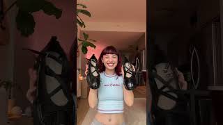 Simone Rocha shoe unboxing 🖤🎀 [upl. by Qooraf]