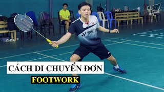 Các bước DI CHUYỂN trong cầu lông đánh đơn How to practice BADMINTON FOOTWORK in BADMINTON SINGLE [upl. by Stauder]