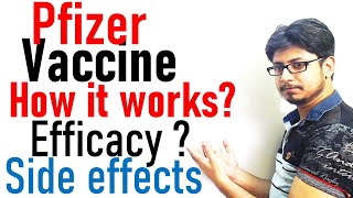 Pfizer vaccine covid  How it works efficacy and side effects [upl. by Nikaniki]