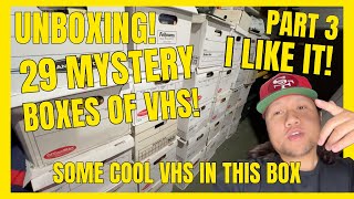 UNBOXING 29 MYSTERY BOXES OF VHS  PART 3 [upl. by Gimble]