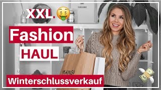 XXL Winterschlussverkauf Fashion Haul 2019 🤭 TRY ON  HampM Mango Amazon etc [upl. by Letnohc981]