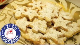 Linzer Christmas Cookie Recipe  Linecké cukroví  Czech Cookbook [upl. by Heall]