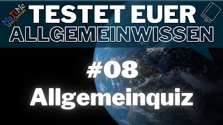 Allgemeinwissen Quiz  Testet hier Euer Wissen  Teil 8 [upl. by Codel815]