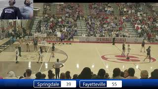 6A West Basketball Fayetteville Lady Bulldogs Vs Springdale Lady Bulldogs 2 [upl. by Margarita]