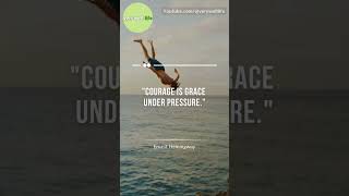 Fitness quotes→quotCourage is grace under pressurequot——Ernest Hemingway [upl. by Eerazed919]